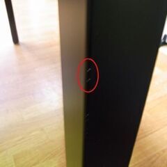 ミーティングテーブル 幅120×奥行75×高さ70cm 会議テーブル オフィス家具 事務用品 机 デスク ホワイト×ブラック 札幌市 西岡店