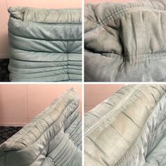 中古 ‎Rosettogo ロゼトーゴ 超高級ソファー 汚れありグリーン系ミッシェル・デュカロワ リーンロゼ 大特価