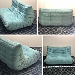 中古 ‎Rosettogo ロゼトーゴ 超高級ソファー 汚れありグリーン系ミッシェル・デュカロワ リーンロゼ 大特価