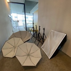 撮影機材】【値下げ】撮影用ストロボ モノブロック ストロボ x3 と 