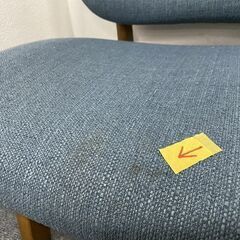 ニトリ/NITORI ダイニングテーブルセット リラックスワイド120MBR 4点セット ミドルブラウン/ターコイズブルー 中古 店頭引取歓迎 R7505