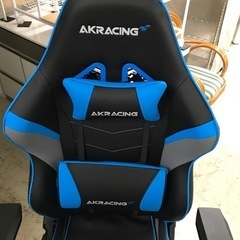 ロ2309-432 ゲーミングチェア GTRacing 切りキズあり