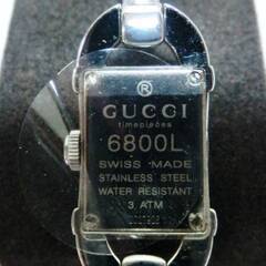美品　未使用に近い　GUCCI　グッチ　バングルウォッチ　6800L　バングル腕時計　レディース　クォーツ　有名ブランド　おしゃれ