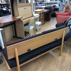 ☆ジモティ割あり☆ ニトリ 2Pソファ オークウエスト W140×D65×H76 