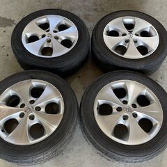 ※在庫全処分セール※【TH-007】トヨタ純正ホイール+ダンロップタイヤセット☆225/55R17☆17x7JJ 5穴/45/PCD114.3