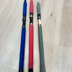 ボート　オフショア用キャスティングロッド　3本セット　海ルアー