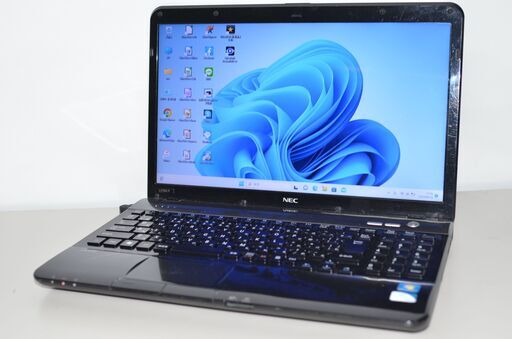 中古ノートパソコン Windows11+office NEC LS150/F Pentium B950/HDD750GB/メモリ4GB/HDMI/15.6インチ/無線/DVDマルチ/便利なソフト多数