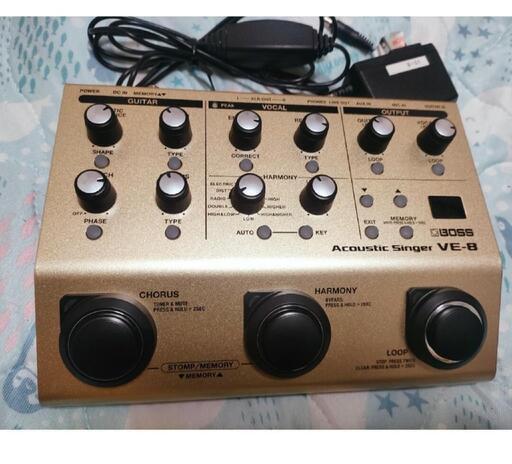 BOSS VE8 アコースティック、ボーカル用エフェクター