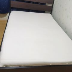 【ネット決済】ikea イケア　ダブルベッド　マットレス　付き