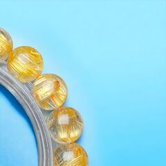 ゴールドタイチンルチルクォーツ[yMeN]約10mm 超品質 キャッツアイ
