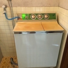 2層式洗濯機　無料