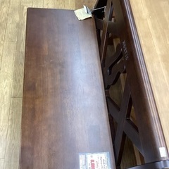 KI-45【新入荷　リサイクル品】カリモク　ルスティック　カントリーベンチ　ブラウン