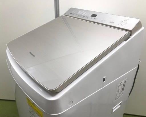 格安美品✨2021年製　Panasonic縦型洗濯乾燥機　ガラストップ　設置可