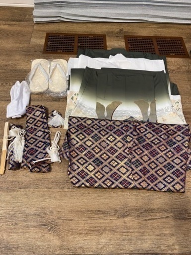 早い者勝ち！　七五三　5歳　男の子　袴　着物　フルセット　仕立て済　中古品
