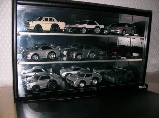 □プルバックカー□スカイライン9台□ ケンメリ/ハコスカ/GTR□ケース