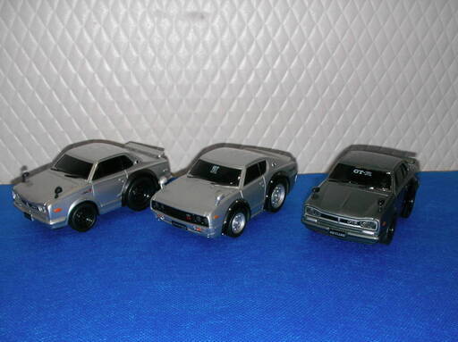 □プルバックカー□スカイライン9台□ ケンメリ/ハコスカ/GTR□ケース