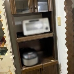 マルニ　木製 食器棚 レンジ台 炊飯台
