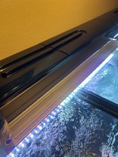 90センチ水槽 水槽台LED 上部フィルター フルセット