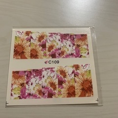【新品未使用】ウォーターネイルシール 向日葵 バラ 模様1つ45円