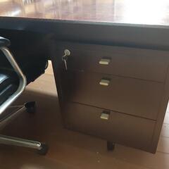 値下げ> オフィスデスク· イス <木>