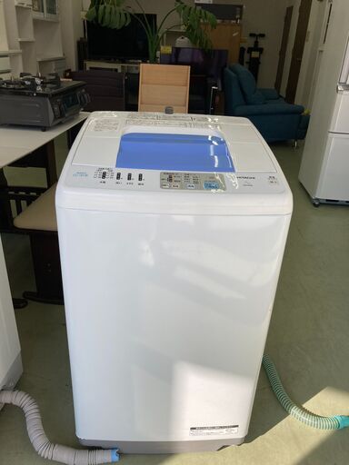 【リサイクルショップ　ピカソ　小松原】日立 HITACHI 7.0kg 洗濯機 白い約束 2012年製 NW-R701★9150★