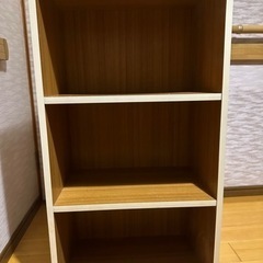 中古　カラーボックス　多少キズあり　3段