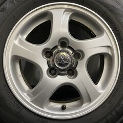 【YOKOHAMA GEOLANDAR SUV 175/80R15】夏タイヤ【三菱 パジェロミニ 純正ホイール 15インチ 5.5J5HPCD114.3+46】バリ溝　(TC940MY)