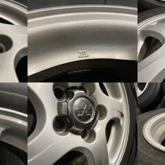 【YOKOHAMA GEOLANDAR SUV 175/80R15】夏タイヤ【三菱 パジェロミニ 純正ホイール 15インチ 5.5J5HPCD114.3+46】バリ溝　(TC940MY)