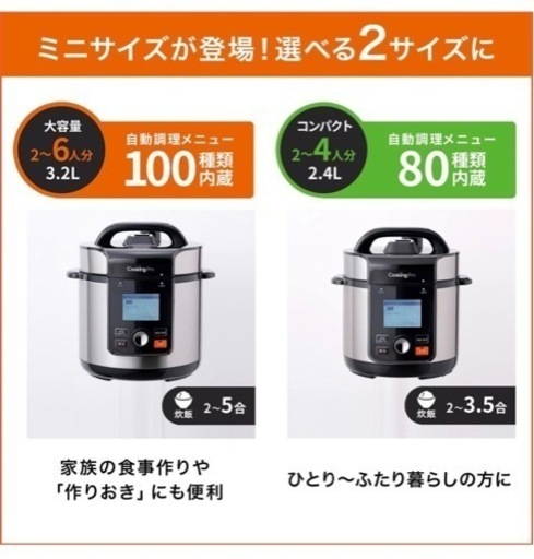 クッキングプロ1度のみ使用 3.2L