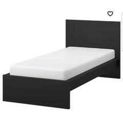 IKEA シングルベッド マルム 3点セット ブラウン