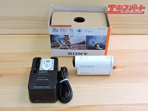 おまけたくさん付属！ SONY 防滴ウェアラブルカメラ/ビデオカメラ HDR-AS200V 基本動作確認済み 2015年式 中古品 エキスパート藤沢辻堂店