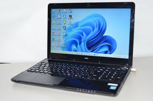 中古良品ノートパソコン Windows11+office 大容量HDD750GB NEC LS150/R Celeron-1005M/4GB/15.6インチ/USB3.0/WEBカメラ/HDMI/無線内蔵