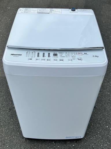 B ￥13200(税込) Hisense 全自動洗濯機 2022年製　5.5kg