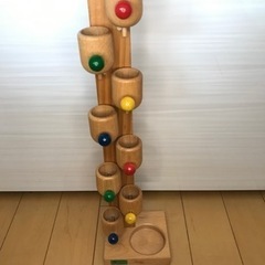 【決まりました】☆木製子供玩具　ミニ・ローラーカップ