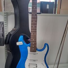 ☆ジモティ割あり☆ エレキギター 青 H×D×W クリーニング済み TJ1949
