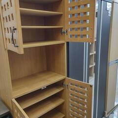 ☆HANAOMA/シューズボックス/天然木/本格格子/おしゃれ/№187☆