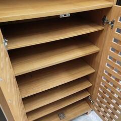 ☆HANAOMA/シューズボックス/天然木/本格格子/おしゃれ/№187☆