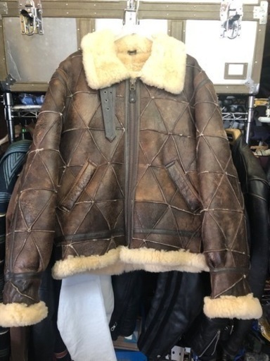 ⭐︎ムートンジャケット パッチワーク⭐︎ B-3 レザー ムートン