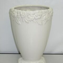 【ネット決済・配送可】stp-1985　鉢カバー　ホワイト　花瓶...