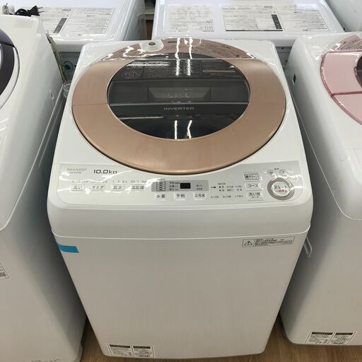 ★ジモティ割あり★ SHARP 洗濯機 10kg 年式2017 動作確認／クリーニング済み KJ2885