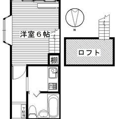 ★1K・家賃2.3万円・フリーレント3ヶ月・ドリームハウス下植木B　2Ｆ★ - 伊勢崎市