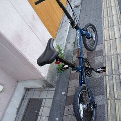 美品☆[無印良品]16吋 折り畳み自転車 内装3段/ネイビー