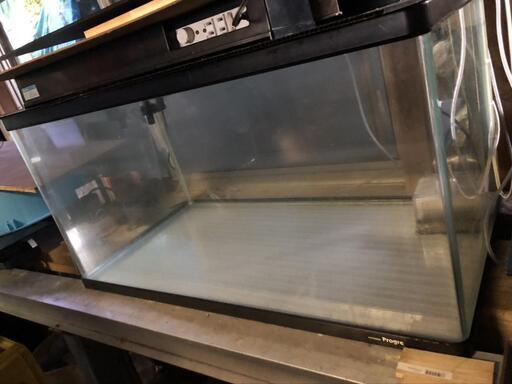 値下げしました‍♂️90×44×45曲げ水槽(上部フィルター付き)