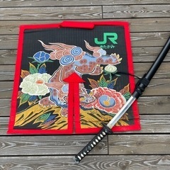 鬼剣舞 JRきたかみ屏風•刀セット 鬼剣舞 JRきたかみ屏風•刀セット