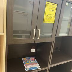 【ジモティ来店特価！！】食器棚　ニトリ　ブラウン　J-0942