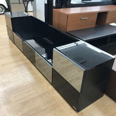 ★ジモティ割あり★  テレビボード ブラック H58×W254×D46 クリーニング済み KJ2894 ☆ジモティ割あり☆ テレビボード ブラック H58×W254×D46 クリーニング