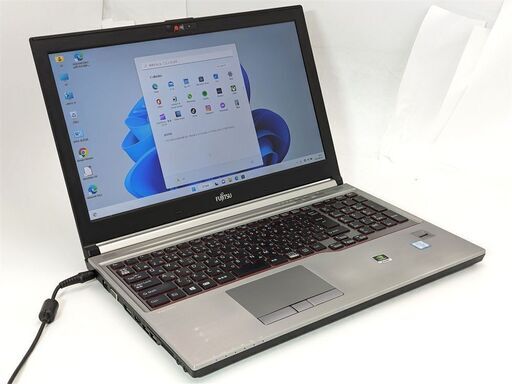 送料無料 新品SSD 中古美品ノートパソコン バッテリー良好 15.6型 富士通H760 第6世代i5 16GB 無線 Bluetooth Windows11 Office DVDRW 保証付