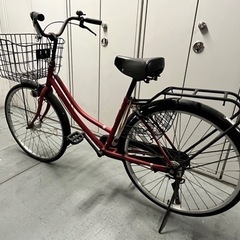 【取引中】自転車　赤（SANYO）