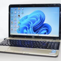 中古良品ノートパソコン Windows11+office 爆速SSD256GB NEC LS550/E