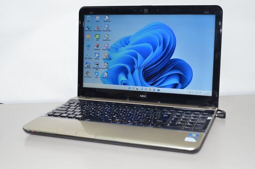 中古ノートパソコン Windows11+office 大容量HDD750GB NEC LS150/H Pentium-B970/メモリ4GB/WEBカメラ/HDMI/無線/テンキー/便利なソフト